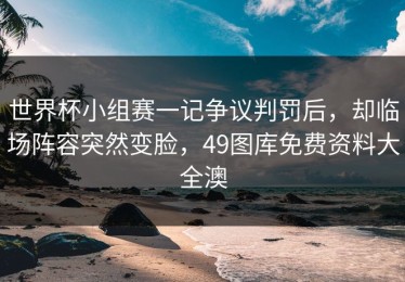 世界杯小组赛一记争议判罚后，却临场阵容突然变脸，49图库免费资料大全澳
