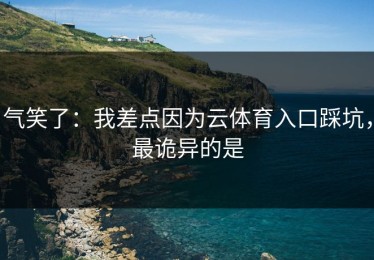 气笑了：我差点因为云体育入口踩坑，最诡异的是
