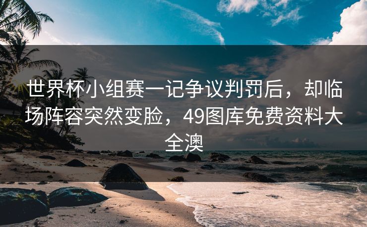 世界杯小组赛一记争议判罚后，却临场阵容突然变脸，49图库免费资料大全澳